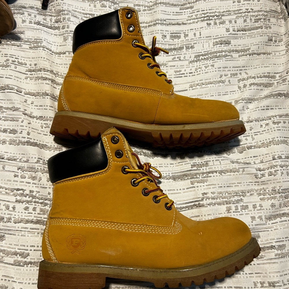 Men's Yellow Work Boots
